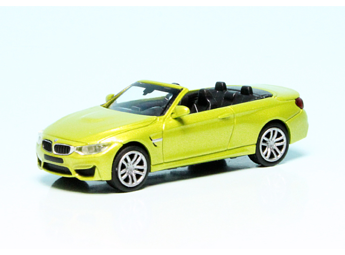 BMW M4 Cabrio (2015), yellow metallic