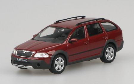 SKODA Octavia Combi Scout 2007 Metallic Red Flamenco