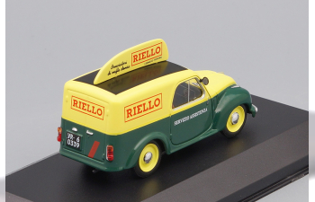 FIAT 500C FURGONCINO "RIELLO" 1959 Yellow / Green