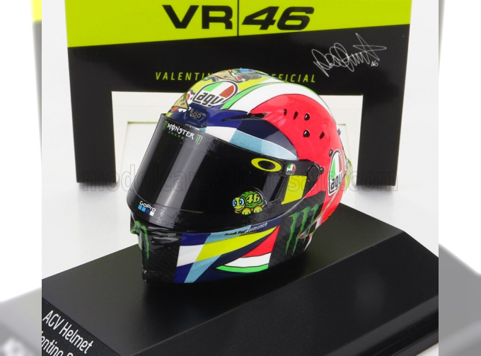 AGV Casco Helmet - Yzr-m1 Team Movistar Monster Energy N 46 Motogp Misano 2019 Valentino Rossi, Various