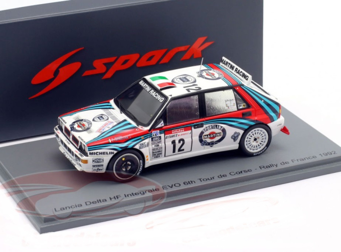 LANCIA Delta HF Integrale №12 6th Rallye Tour de Corse Andrea Aghini, Sauro Farnocchia (1992)