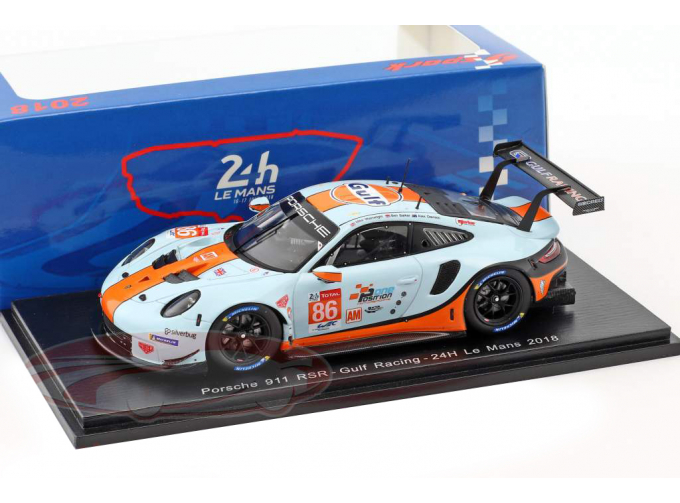 Porsche 911 RSR #86 Gulf Racing 24h LM 2018 M. Wainwright - B. Barker - A. Davison