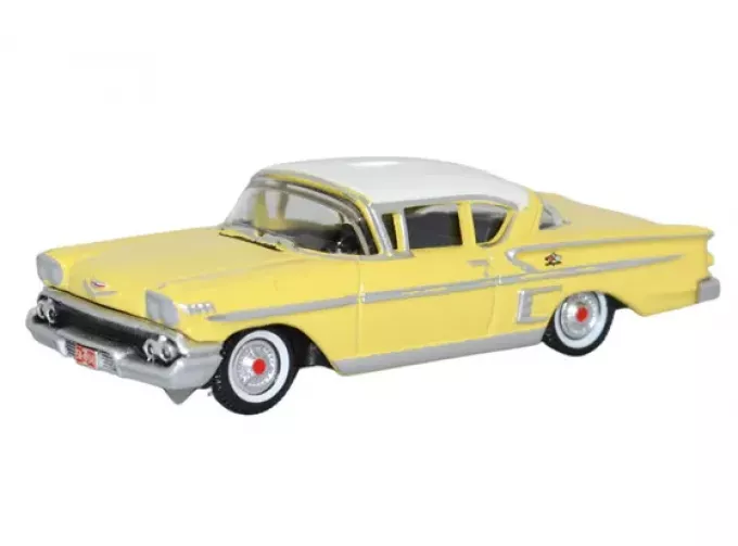 CHEVROLET Impala Sport Coupe (1958), light yellow/white