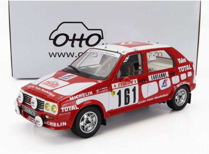 CITROEN Visa 1000 Pistes №161 Rally Montecarlo (1987) C.Dorche - D.Breton, Red White