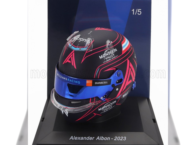 BELL HELMET F1 Casco Helmet Williams Fw45 Team Williams Racing N 23 Season (2023) Alexander Albon, Matt Blue Red