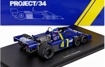 TYRRELL F1 P34 Elf 6-wheels №4 2nd Sweden Gp (1976) Patrick Depailler, Blue Yellow