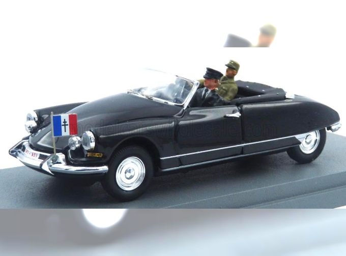 CITROEN Ds19 Cabriolet Personal Car General Charles De Gaulle (1959), Black