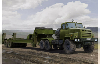 Сборная модель Russian 260B Tractor with ChMZAP-5247G semitrailer