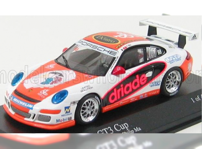 PORSCHE 911 Gt3 N 98 Carrera Cup Asia Macau 2007 P.ma, White Orange