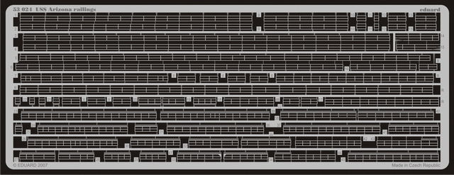 Фототравление для USS Arizona railings