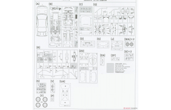 Сборная модель Calsonic Skyline Skyline GT-R [BNR32 Gr.A] 1993 JTC Champion