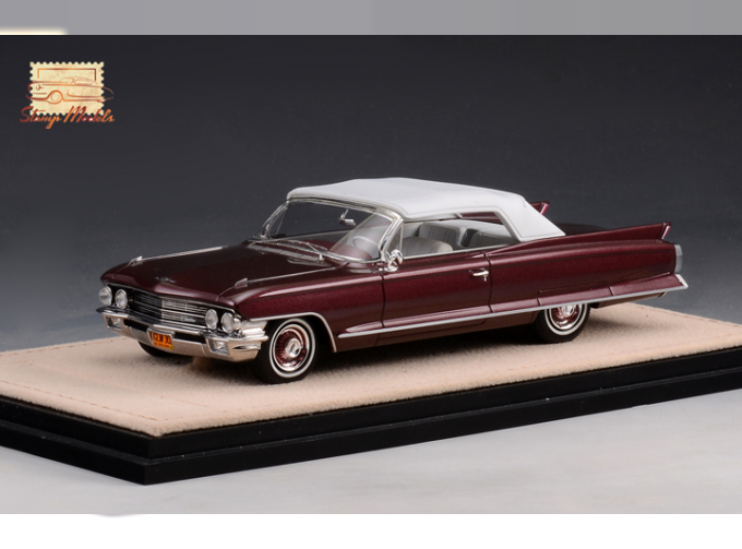 CADILLAC Series 62 Convertible (закрытый) 1962 Burgundy Metallic