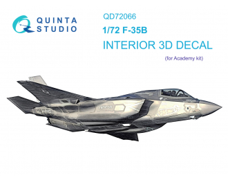 3D Декаль интерьера кабины F-35B (Academy)