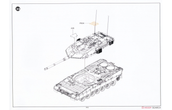 Сборная модель немецкий танк Leopard 2A7V