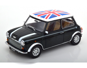 MINI Cooper LHD, dark green-metallic white Union Jack