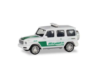 MERCEDES-BENZ G Police Dubai, white / green