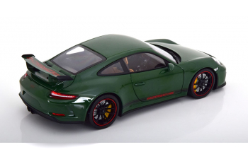 PORSCHE 911 (991) GT3 (2018), dark green/red