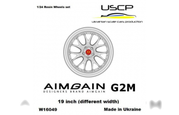 Комплект колес (19 дюймов) Aimgain G2M (разноширокие) с резиной Tamiya Aoshima Hasegawa