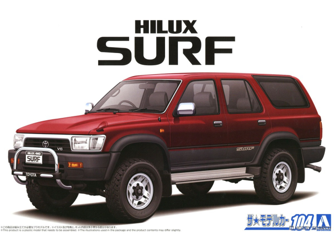 Сборная модель Toyota HiLux Surf SSR-X Wide Body '91