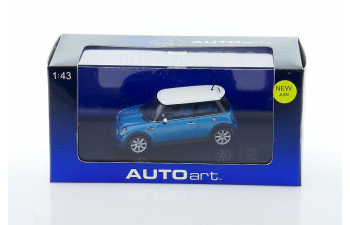 Mini Cooper S, electric blue