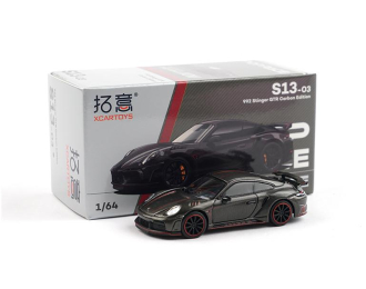 PORSCHE 992 Stinger GTR, carbon black / red