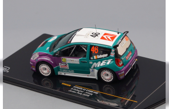 CITROEN C2 S1600 46 13th Rally Jordan (S.Gallagher - P.Kiely) 2008, green / purple