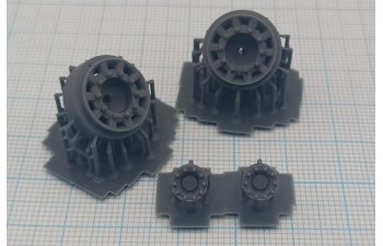 Диск колесный грузовой евро, 11,75х22,5, рулевая ось/прицеп, закрытый декоративным колпаком, комплект 2 шт.