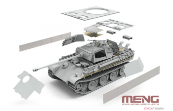 Сборная модель Средний танк Sd.Kfz.171 «Пантера» Ausf.D, ранний вариант с противовоздушным бронированием