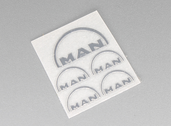 Наклейка объёмная металлизированная логотипы MAN