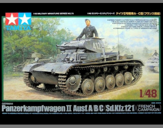 Сборная модель Немецкий легкий танк Panzerkampfwagen II Ausf.A/B/C (Sd.Kfz.121) с одной фигурой