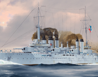 Сборная модель Корабль French Navy Pre-Dreadnought Battleship Danton