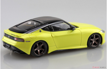 Сборная модель Nissan RZ34 Fairlady Z Custom Wheel, Ikazuchi Yellow