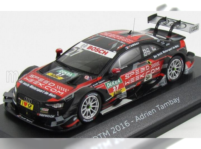 AUDI A5 Rs5 Team Audi Sport Rosberg N27 Season Dtm (2016) A.Tambay, Black Red