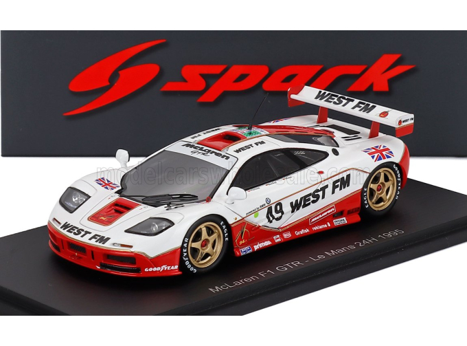 McLAREN F-1 Gtr 6.1l V12 Team West Competition №49 24h Le Mans (1995) John Nielsen - Thomas Bscher - Jochen Mass, White Red