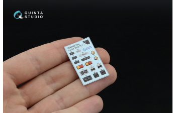 3D Декаль интерьера кабины Советский/Российский палубный тягач, модель 3913 (RFM) (с 3D-печатными деталями)