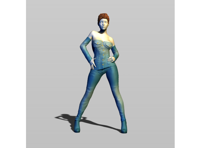 Фигура Джинсовая, окрашенная