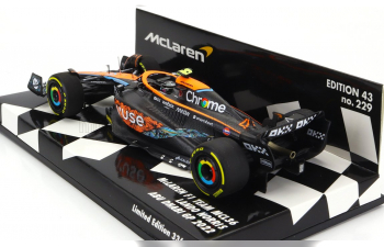 McLAREN F1 Mcl36 Mercedes Team Mclaren N 4 Abu Dhabi Gp (2022) Lando Norris, Orange Light Blue