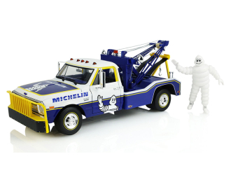 CHEVROLET C-30 Dually Wrecker, Michelin Service Center with Michelin Figure (1969), white / blue