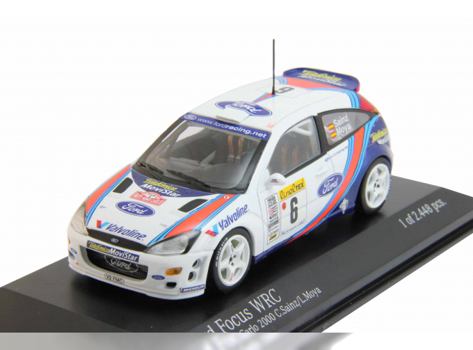 FORD Focus WRC Rallyу Monte Carlo C.Sainz - L.Moya (2000), white