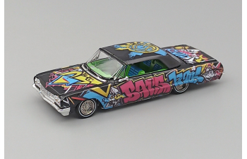 CHEVROLET Impala Convertible LowRider (1964), black & graffiti