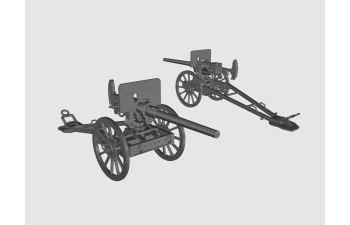 Сборная модель 47-мм траншейная пушка Гочкиса. Вар.1