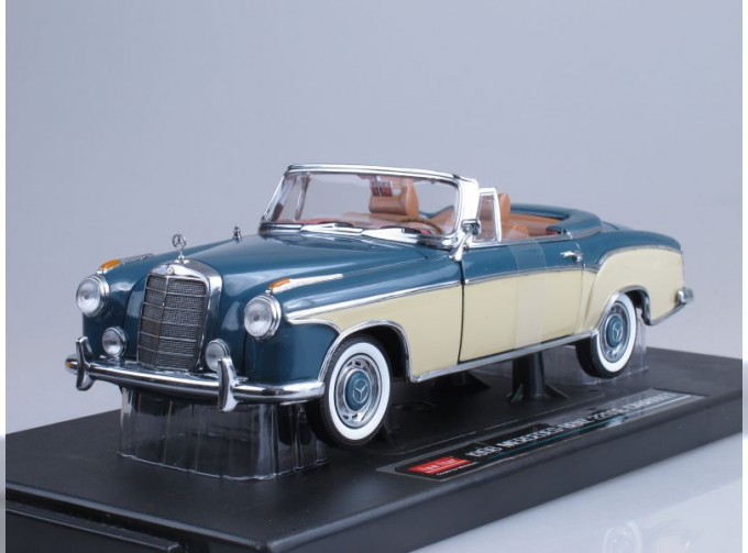 MERCEDES-BENZ 220SE Open Convertible (1958), blue / biege