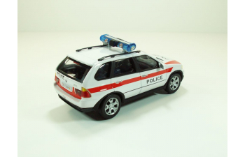 BMW X5 Police, Junior Rescue 1:43, белый