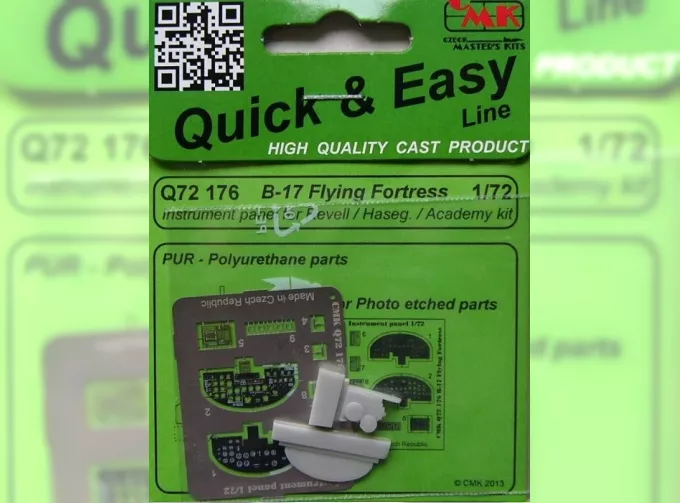 Панель приборов B-17 Flying Fortress (Academy / Hasegawa / Revell)