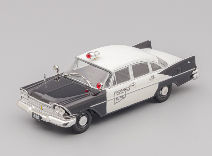 PLYMOUTH Savoy Oklahoma Highway Patrol, Полицейские Машины Мира 21, black / white