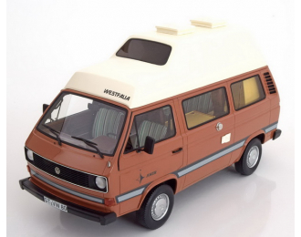 VOLKSWAGEN T3a Westfalia "Joker" (1980), brown / matt white