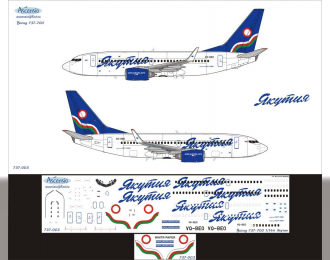 Декаль на самолет боенг 737-700 (Яктия old)