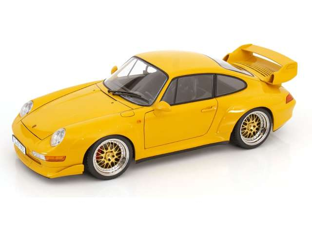 PORSCHE 911 (993) GT2 BBS rims (1996), speed yellow