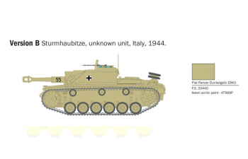 Сборная модель TANK Stug Iii Sturmhaubitze 105 Military 1944