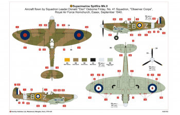 Сборная модель Британский истребитель Supermarine Spitfire MK.Va